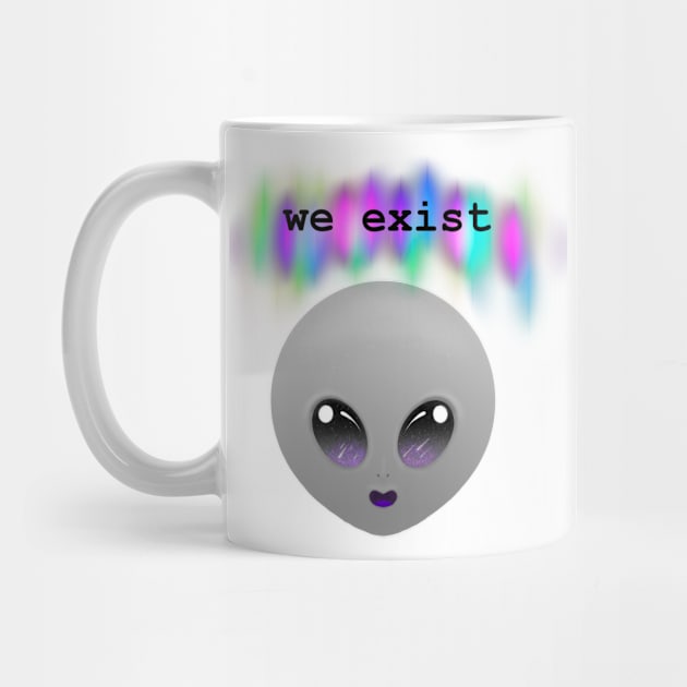 The Greys “We Exist” grey-asexual alien by Reiss's Pieces